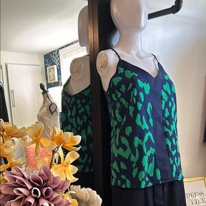 Green and Blue Women's Tank Top